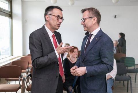 prof. dr Thomas Schnalke oraz prof. Mirosław Wielgoś